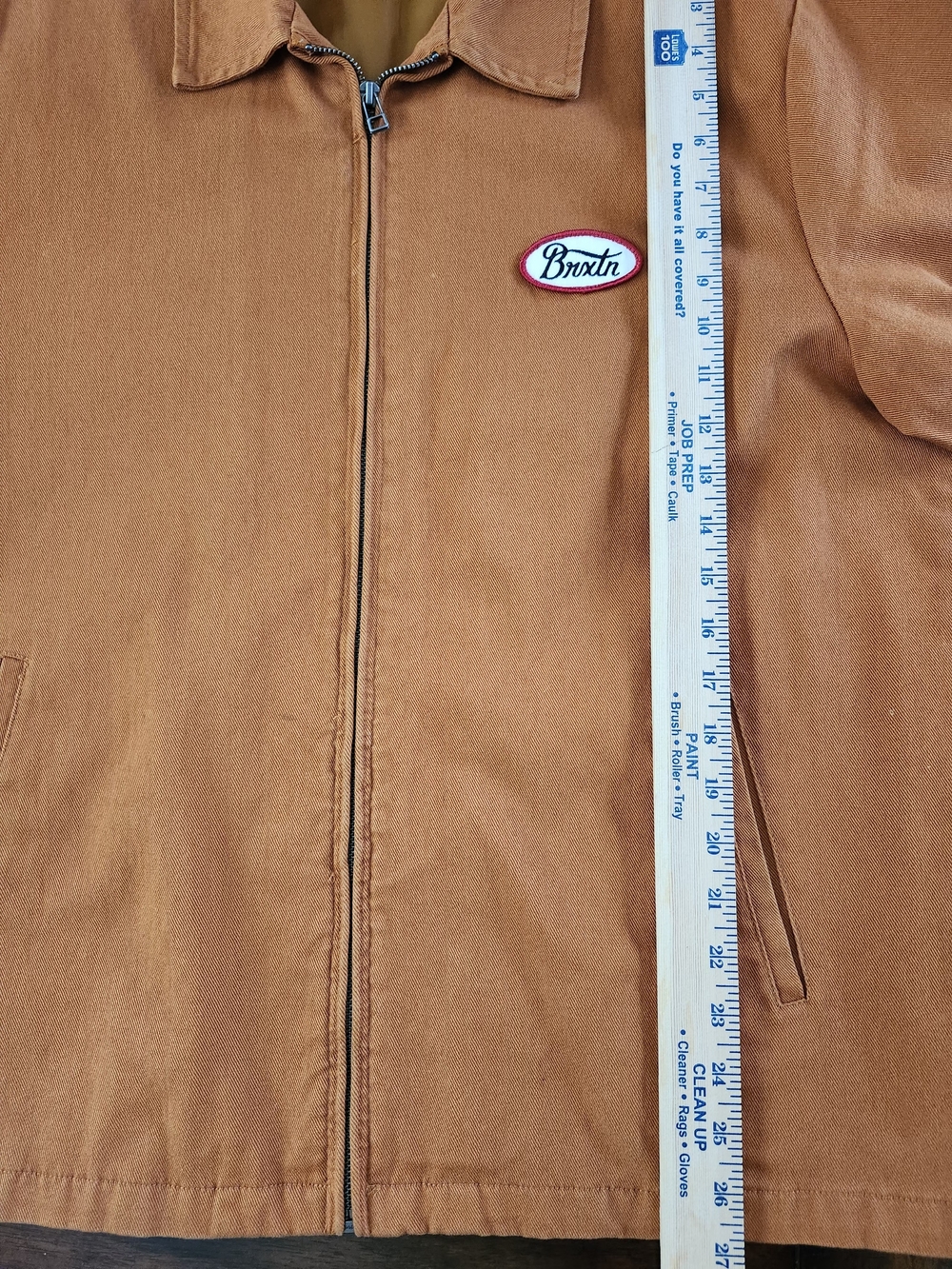 Brixton Men's Caramel Zip-Front Shirt Jacket - Picture 4 of 5